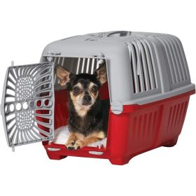 MidWest Spree Plastic Door Travel Carrier Red Pet Kennel