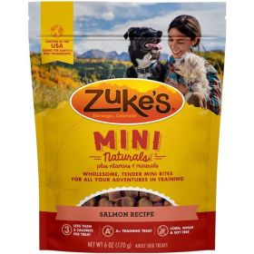 Zukes Mini Naturals Dog Treat  Savory Salmon Recipe