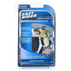 Coastal Pet Easy Rider Car Harness  Black (Option: Large (Girth Size 24"38"))