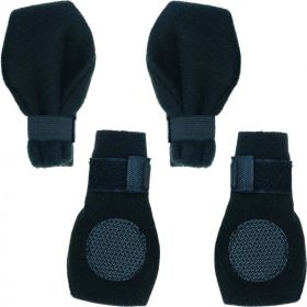 Fahion Pet Arctic Fleece Dog Boots  Black (Option: Medium (3.25" Paw))